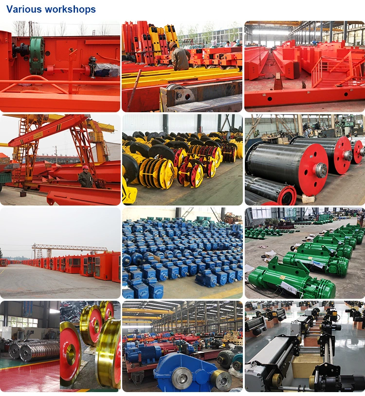 Remote Control 1t 2t 3t 5t 10t 15t Beam Mounted Travelling Movable Indoor Outdoor Warehouse Electric Hoist Single Girder Hook Gantry Crane